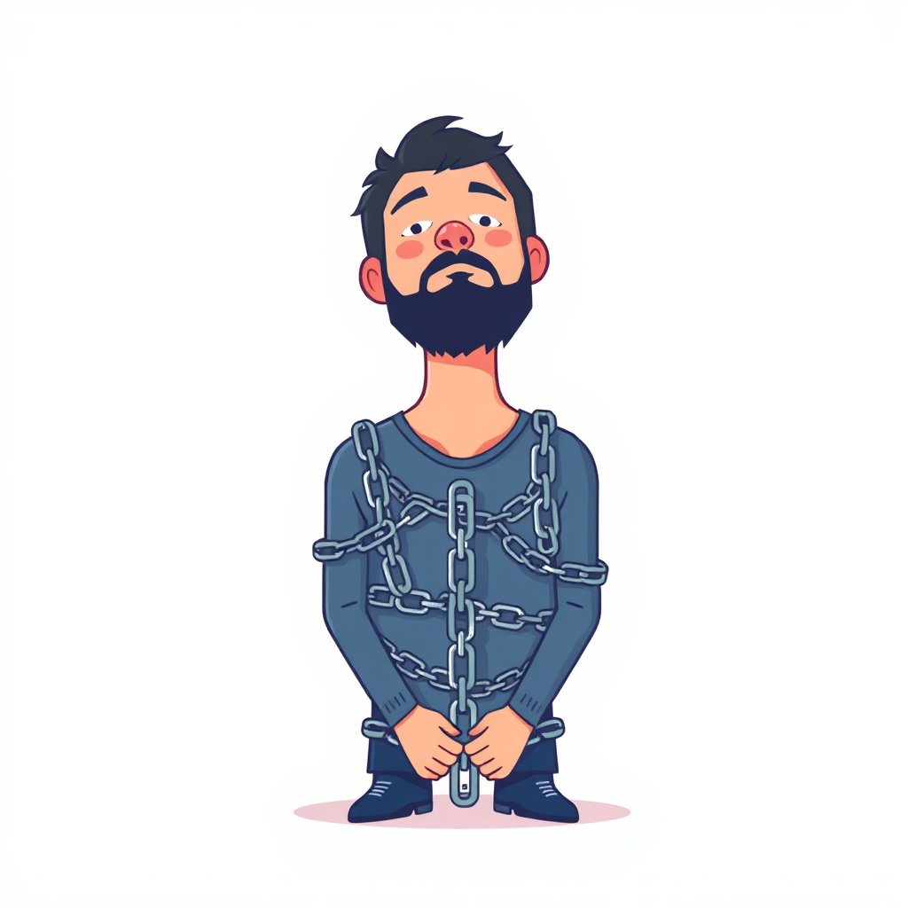 Person looking down shyly